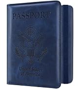 ACdream RFID Blocking Passport Holder Travel Wallet - Premium PU Leather Cover Passport Book with...