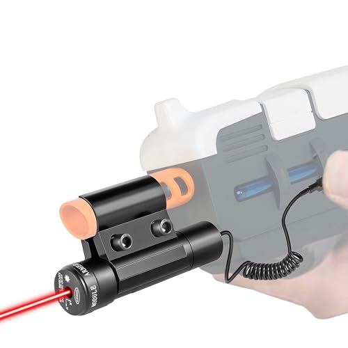 KTAB Laser Sight for SRB1200 SRB400 Red Dot Beam Compatible with Gel Ball Blasters Airsoft BB Pump Add-On Accessories with 2 Sets of Batteries (Red Dot)