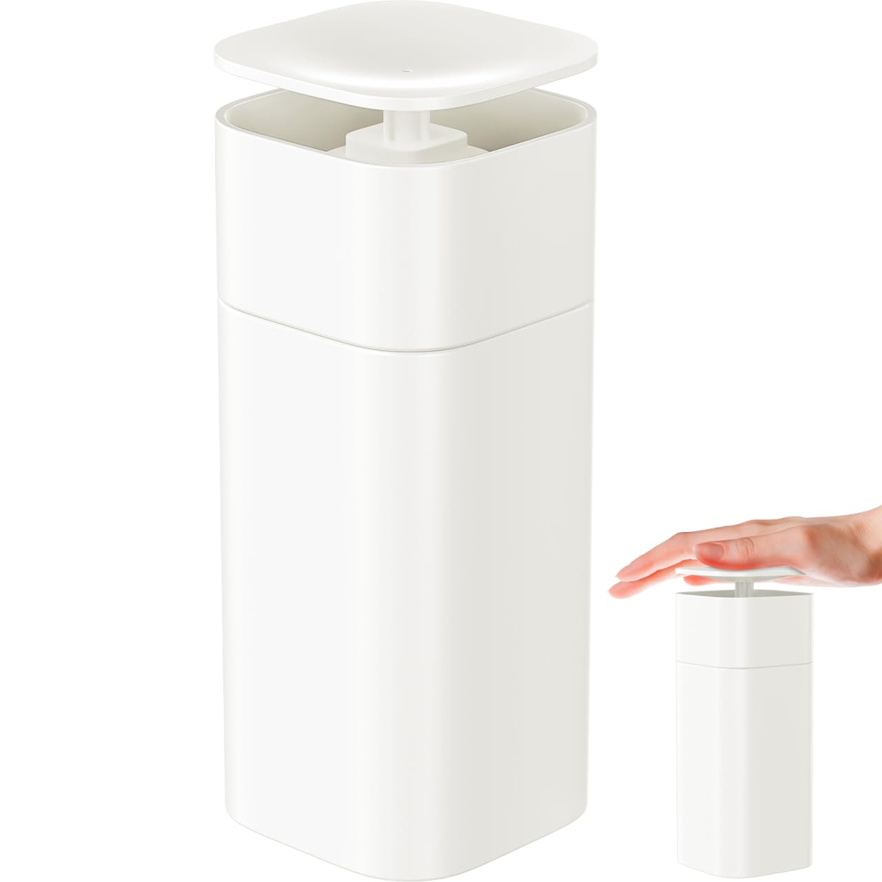 Démaquillant qui coule ? Solution avec le flacon pompe doseur blanc push down - 8