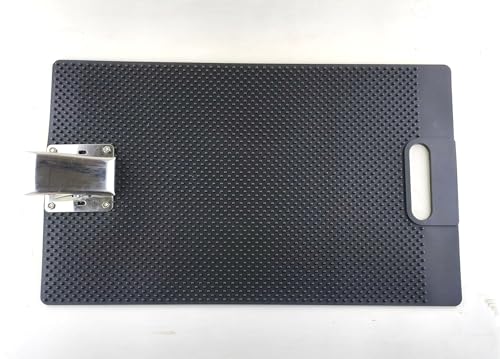 Tabla de cortar de silicona antideslizante rectangular negra miniatura 6