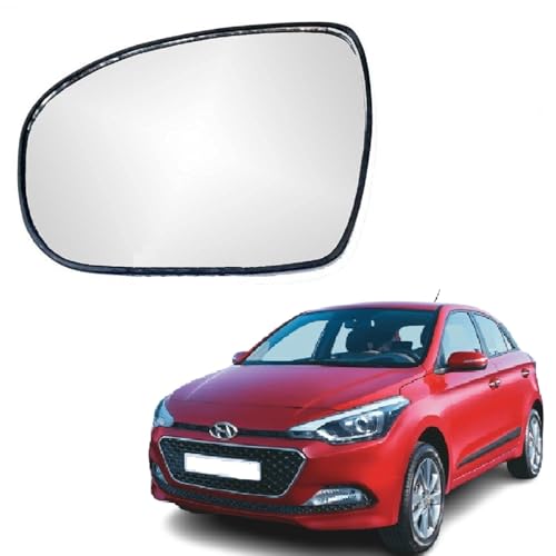 Image of orvm Left Passenger Side Rear View Mirror Glass Plate for Hyundai I20 2ND GEN ACTIVE, I20 2ND GEN ELITE, I20 2ND GEN F /L ELITE 2015-2019 Model