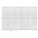 Hisencn 7521 65905 7522 7523 65904, Solid Rod Stainless Steel Cooking Grate Grids Replacement for Weber Genesis Silver A, Spirit 500, Spirit E 200, Spirit E-210, Spirit S 200, Spirit S 210 Models