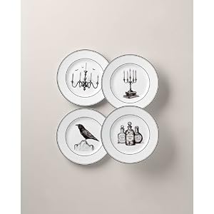 Lenox 891431 Vintage Halloween 4-Piece Dessert Plate Set, Halloween Lenox 891431 Vintage Halloween 4 Piece Dessert Plate Set Halloween