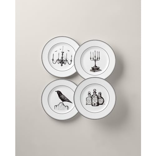 Lenox-891431-Vintage-Halloween-4-Piece-Dessert-Plate-Set-Halloween Lenox 891431 Vintage Halloween 4 Piece Dessert Plate Set Halloween