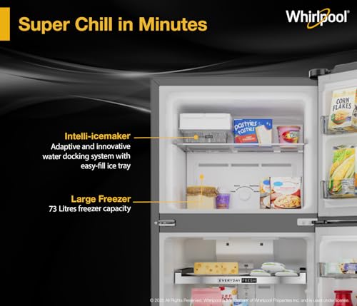 Image of Whirlpool 308 L 3 Star Frost Free Inverter Double Door Refrigerator (IF INV ELT DF355 LUNAR STEEL (3S)-Y, 2026 Model)
