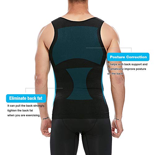 Image of FF Men's Slimming Body Shaper Vest, Belly Underwear Shapewear Workout Tank Top