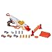 NERF Doubleclutch Inferno Nitro Toy Includes Blaster, 4 Foam Body Cars, Double Reactive Target, Double Ramp, & 8 Obstacles for Kids 5 Years Old & Up