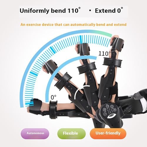 Adjustable Electric Elbow Joint Exercise Device - Arm Training Machine with Hinged Support & Remote Control for Home Fitness, Daily Mobility Practice - Right Hand Rehabilitation