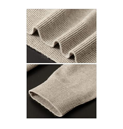 Pull en coton mélangé pour homme col roulé coupe ajustée élégante taille S