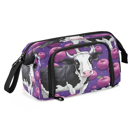 Scimmia Luminosa Astuccio per Penne di Grande Capacità per Studenti Ragazze Ragazzi fantasia rosso