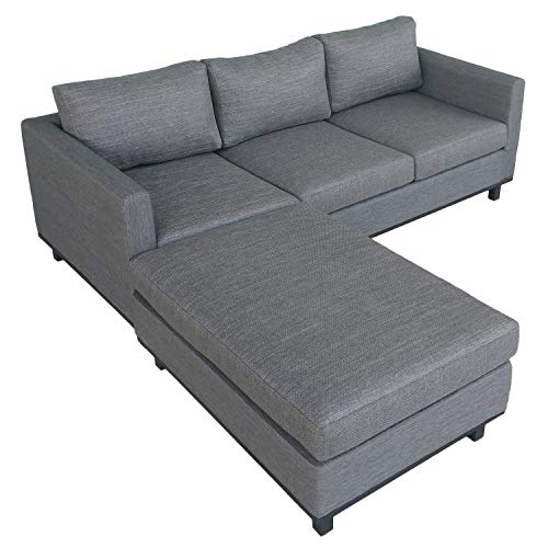 Preisvergleich Produktbild osoltus Gartenlounge 3er Balkon Sofa mit XL Hocker
