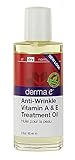 Derma E Anti-Wrinkle Vitamin A and E Treatment Oil, 2 Ounce, 2 Count