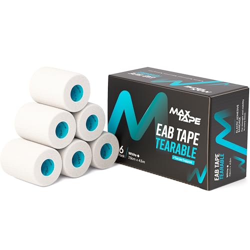 MaxTape EAB Elastic Adhesive Bandage Tape White 7.5 cm x 4.5 m Box of 6