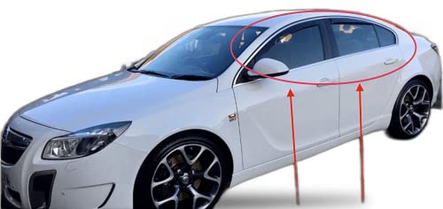 AC WOW 4 deflectores de viento compatibles con Vauxhall Insignia A Mk1 4/5 puertas 2008 2009 2010 2011 2012 2013 2014 2015 2016 2017 Cover