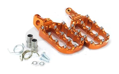 Repose-Pieds de Moto Grip Maximal Pédales Larges Orange Husqvarna FX TX TE 150-501