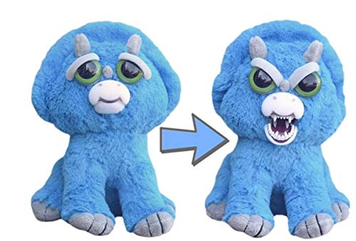 William Mark Corp Feisty Pets 8" Plush, Brainless Brian The Triceratops (Feisty)
