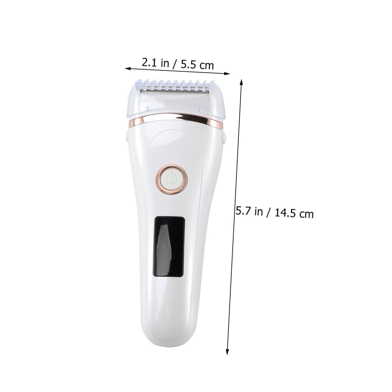 Rasoio Elettrico Donna Ricaricabile per Viso e Gambe Display Led, Lama in Acciaio Inox, Corpo Compatto in Abs, Depilatore Multifunzione per Pelle Liscia e Morbida