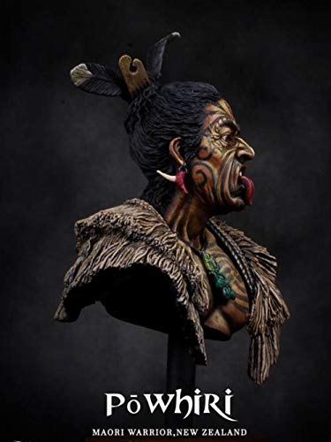 XINGCHANG Assembly Unpainted Scale 1/10 Ancient Warrior with Tattoos Office Bust Figure Historical Resin Model - Image 2