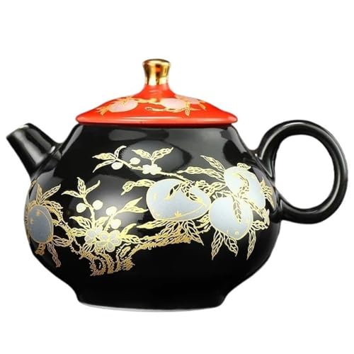 OGOODLE セラミックティーポット ティーポット フィルター付き 中国茶器 カンフーティーセット ティーポット 蓋 ティーハウス アフタヌーンパーティー ティーポット ティーポット セラミック