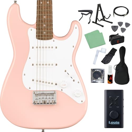 Squier by Fender Mini Stratocaster GLM^[S14_Zbg ywbhzAvtz Shell Pink XggLX^[ ~jTCY XNC[/XNCA