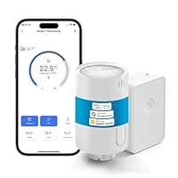 Meross smartes Heizkörperthermostat inklusive Hub, WLAN Heizungsthermostat Kompatibel mit HomeKit, Alexa und Google Assistant,Sprachsteuerung Zeitpläne Automation Fensteröffnungserkennung, M30*1,5mm