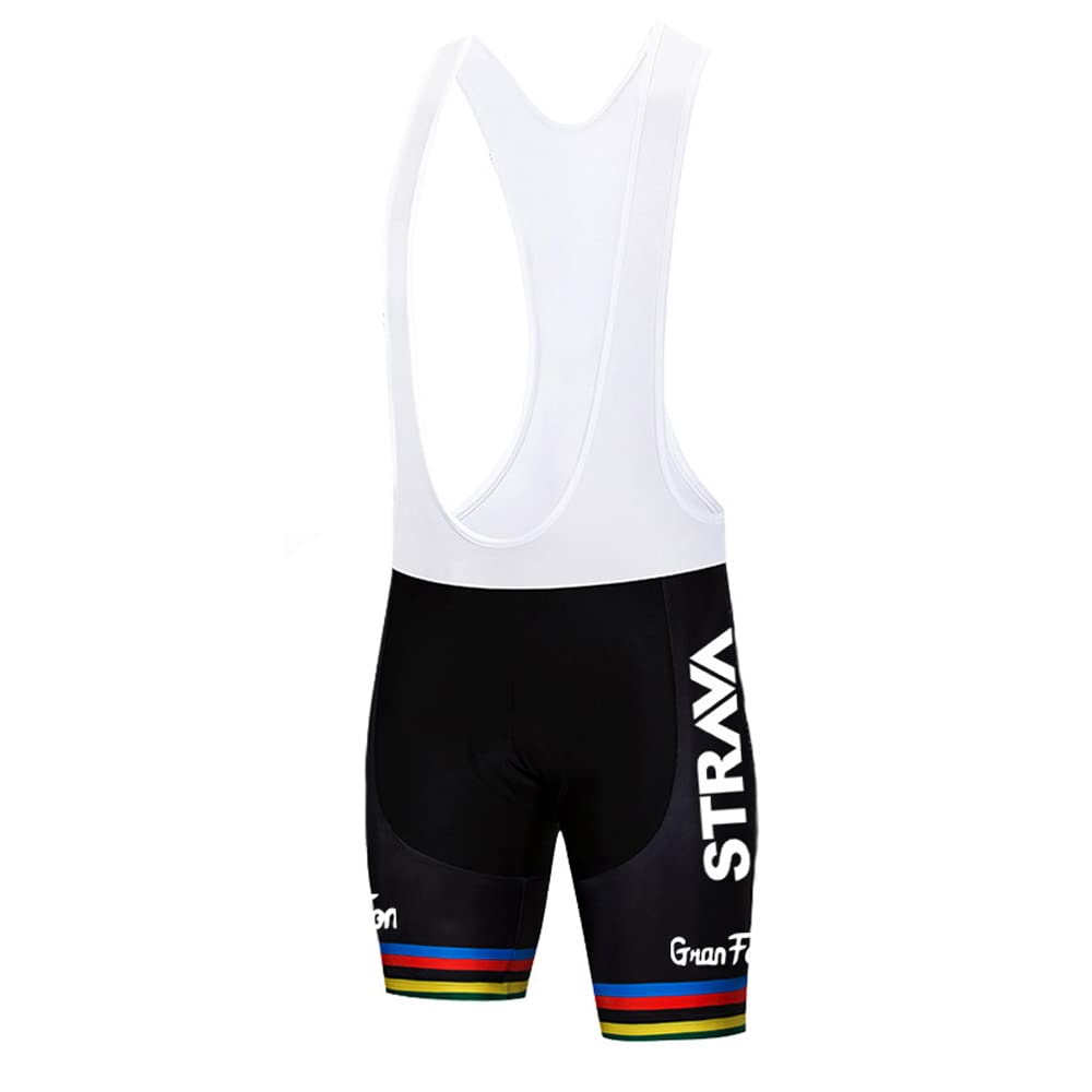 X-CQREG Cycling Jersey Set Men's Cloth Bicycle Short Sleeve Set Quick-Dry Breathable Shirt 12D Cushion Shorts Padded Pants/Bib Short (Pants, Medium)…