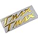 Protection Réservoir Motor 3D-Emblem-Abzeichen-Aufkleber-Tank-Rad SMAX NMAX Tmax Xmax Aufkleber for Yamaha. SMAX155 NMAX155 125 XMAX125 250 300 TMAX530 500 (Color : TMAX Gold)