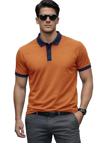 Image of Noble Monk Men's Regular Fit Polo Neck T-Shirt | Half Sleeve