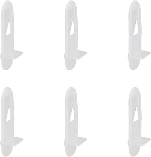INCREWAY 30 Pack Shelf Support Peg, Frosted Textured Plastic Self-Locking Bracket Clips for Supporting Furniture Kitchen Bookcase Closet Shelf, Fits 7mm Diameter Hole & 18mm Thick Shelf