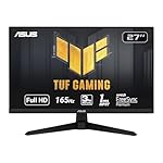 ASUS TUF Gaming 27 Inch Gaming Monitor - Full HD, 1080P, 165Hz (Supports 144Hz), 1ms, Extreme Low Motion Blur, FreeSync Premium, Shadow Boost, Eye Care, HDMI, DisplayPort, Tilt Adjustable - VG277Q1A