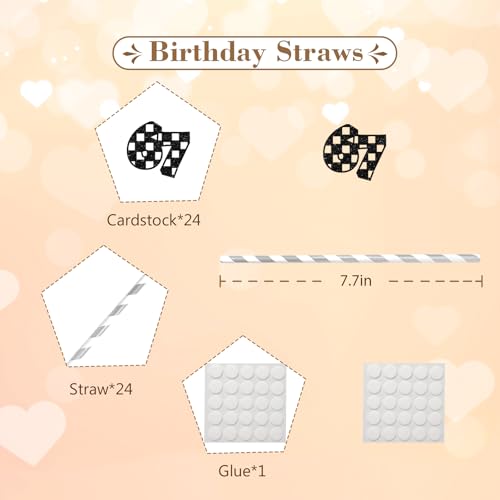 Pitillos de papel para fiesta con decoración 24 piezas miniatura 3