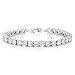 Gem Stone King Sparkling Multi-Color Round Cubic Zirconia CZ Women's Tennis Bracelet (7.50 cttw, 7 Inch)
