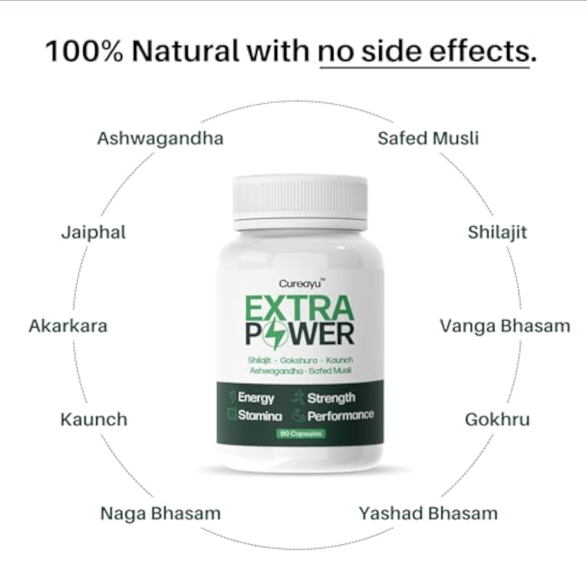 Cureayu Extra Power Capsules for Stamina