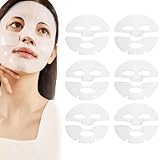 6PCS Skinqueen Bio Collagen Face Mask, Bio-Collagen Deep Mask, Pure Collagen Films Korean Deep Hydrating Firming Overnight Hydrogel Mask