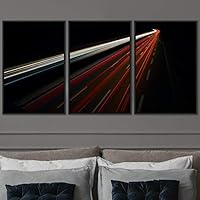 3 Piece Framed Canvas Wall Art Colorful Industrial Lights Canvas Prints Home Artwork Decoration for Living Room,Bedroom - 16