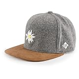 Bavarian Caps Edelweiß Klassik Cap, Wildleder, ONE Size