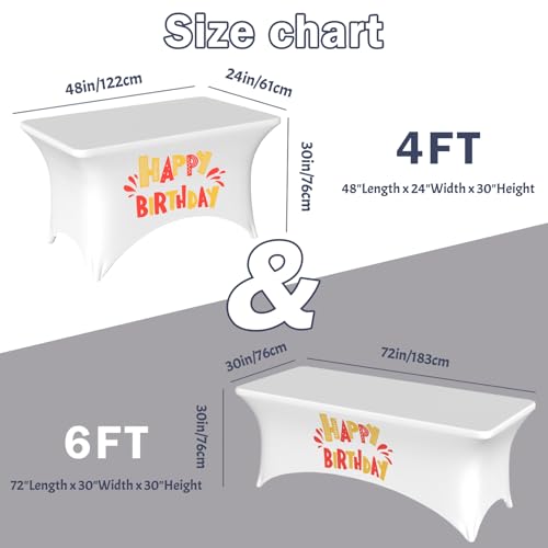 Housse de table spandex sur mesure extensible nappe personnalisée ajustable 6FT