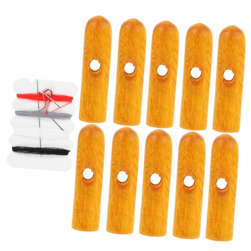 Gatuida 10 Robuste Holz Regenschirm Schwanzperlen Teiliges Langlebige Einfache Faltbare Schirmzubehör für Reparatur und Ersatz Geeignet für Regen und Klappschirme