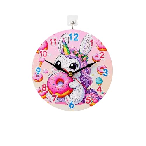 Velme Craft Diamond Painting Wall Clock Kit – Cute Cartoon Character Design with Rhinestones, Clock Hands & Accessories, Creative Craft Kit for Kids & Adults, Decorative Room Wall Clock Making Set-image-35