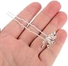 jojofuny 20 piezas de horquillas para novia en forma de U con aliento de bebé, perlas y acentos de strass, horquillas de metal para cabello, accesorios de boda para damas de honor y mujeres 1 unidad (paquete de 1) 8