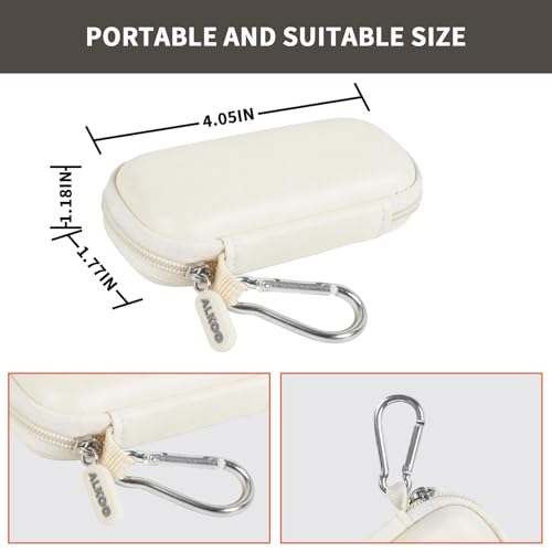 Image of USB Flash Drive Case, SD Card Holder Compatible with Thumb Drive, Memory Cards, SDXC SDHC Storage Bag, Electronic Accessories Organizer for SanDisk for Samsung for Inland (White)
