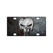 11.8" X 6.1" Punisher Skull License Plate, Punisher Skull Car Tag, Punisher Skull front License Plate, Punisher Skull Decorative License Plate Silver Trim
