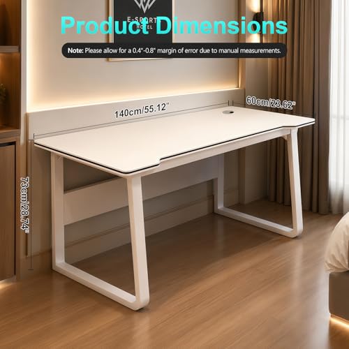 Image of Gaming Desk Computer Writing Table Student Art Modren Simple Style PC Wood Suitable Portable Desk for Home, Office