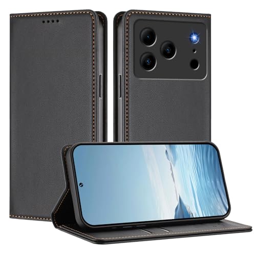 �X�}�z�P�[�X �Ή��@�� for Doogee Note 56 (Pro) / Note 56 Plus �yRFID�Ւf�@�\�z�y�J�[�h�z���_�[�t���}�O�l�b�g�J���t���b�v�X�^���h�z�X�}�z�P�[�X Black