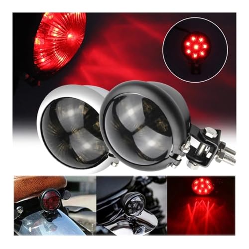 Feu signalisation rétro petit rond pour moto custom pièces modifiées Led - 7