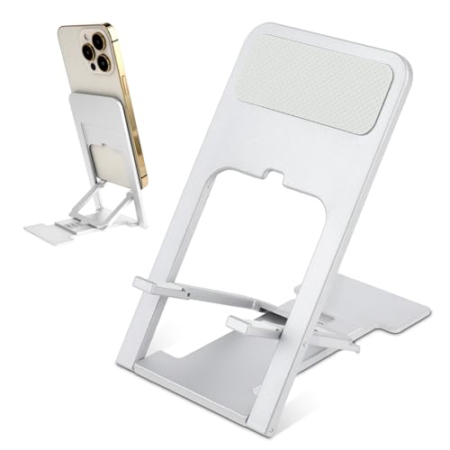 Andibro Soporte Plegable Para Teléfono Móvil, Soporte Portátil Para Teléfono Móvil De 4 Ángulos Soporte De Base Ajustable Para Teléfono Móvil Soporte De Viaje Para Tabletas De Teléfono Móvil