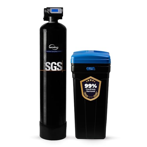 iSpring WCSTB45KG 45,000 Grains Whole House Water Softener with Brine Tank
