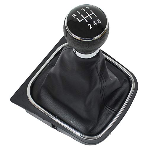 HouYeen 12mm 6 Speed Gear Shift Knob Lever Cover Stick Gaiter Boot for Golf Rabbit MK5 MK6