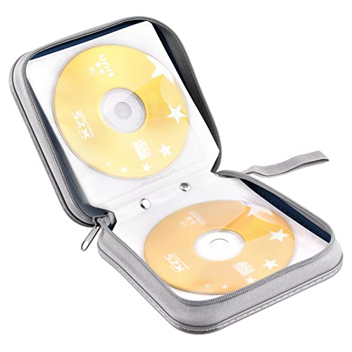 Cd Case, Bivisen Dvd Case Wallet Holder Binder 48 Capacity Cd/Dvd Cases Storage Holder Binder Organizer Wallet Book For Car Home Travel (Dark Blue) #TOP4