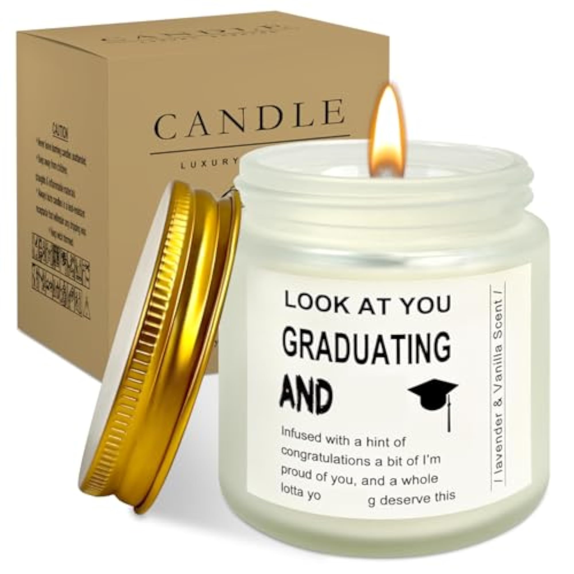 Funny Grad Candle Graduation Gift for Her 2025